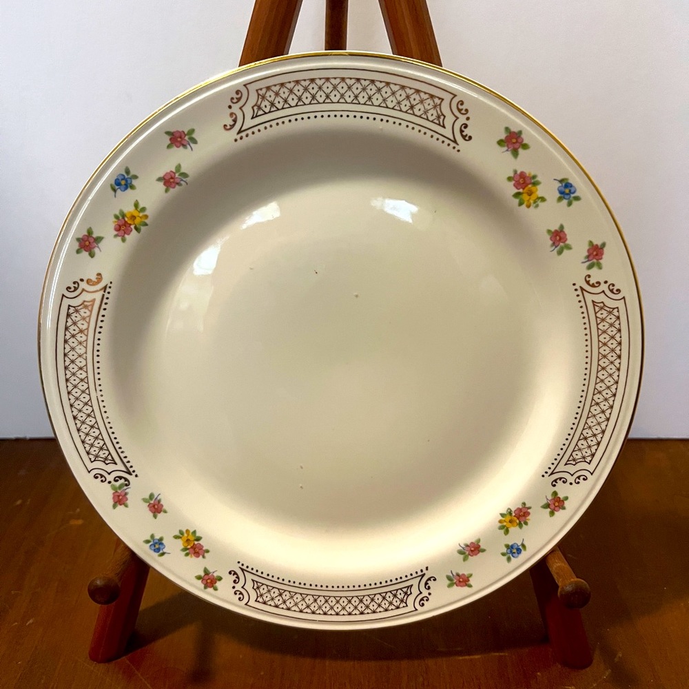 HLC Eggshell Nautilus Salad Plate. Gold Accent Made In USA. Price Per Plate.